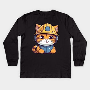 Catswithhardhats Kids Long Sleeve T-Shirt